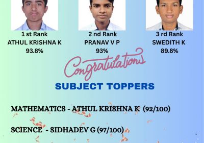 RANK HOLDERS 2024 -25